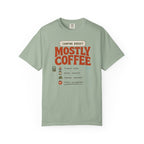 Camping Budget Mostly Coffee - T-Shirt