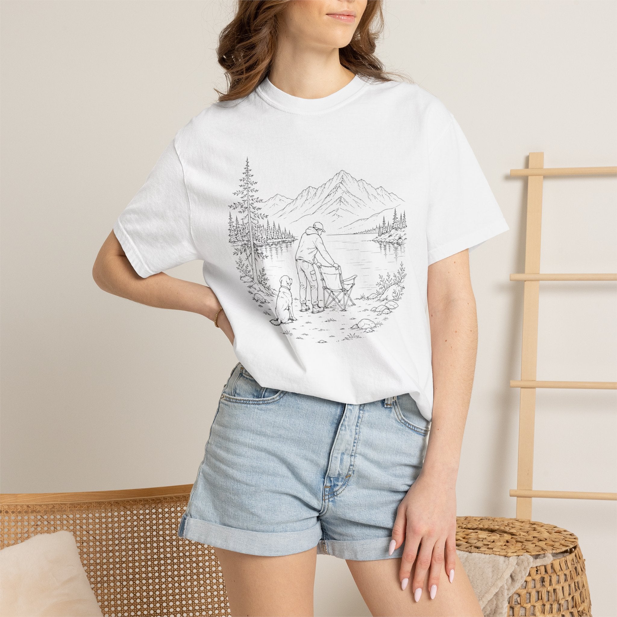 Camp Setup Requires Canine Supervision - T-Shirt