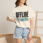 Offline But Dog Lined - T-Shirt