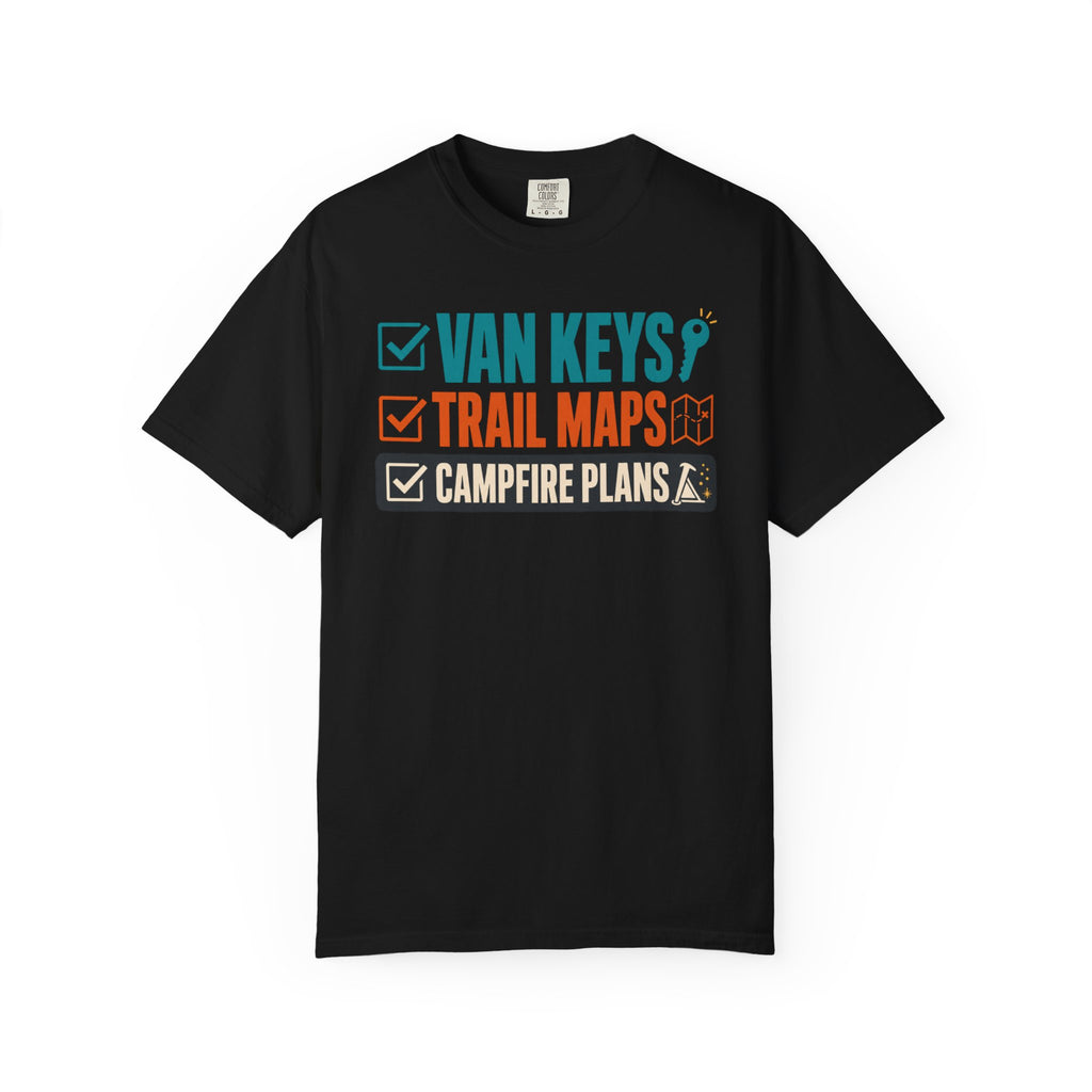 Van Keys Trail Maps Campfire Plans - T-Shirt