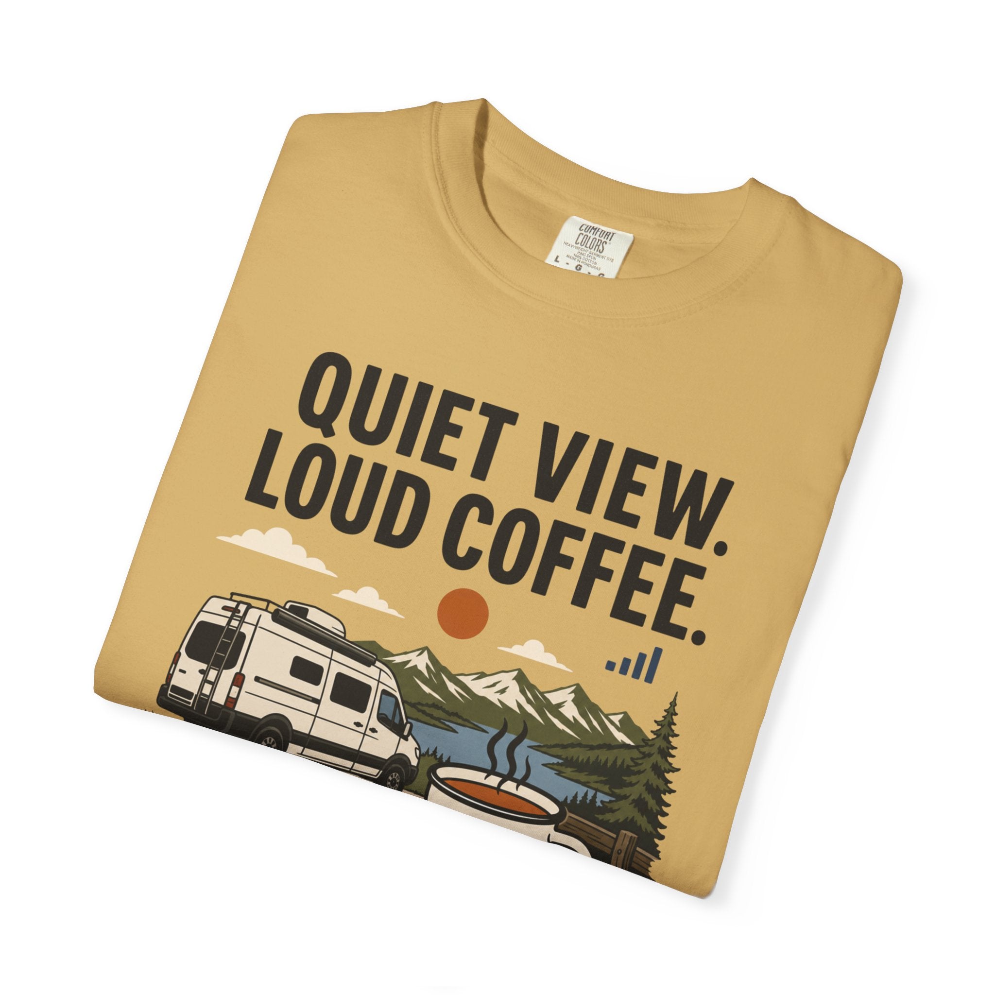 Quiet View Loud Coffee - T-Shirt