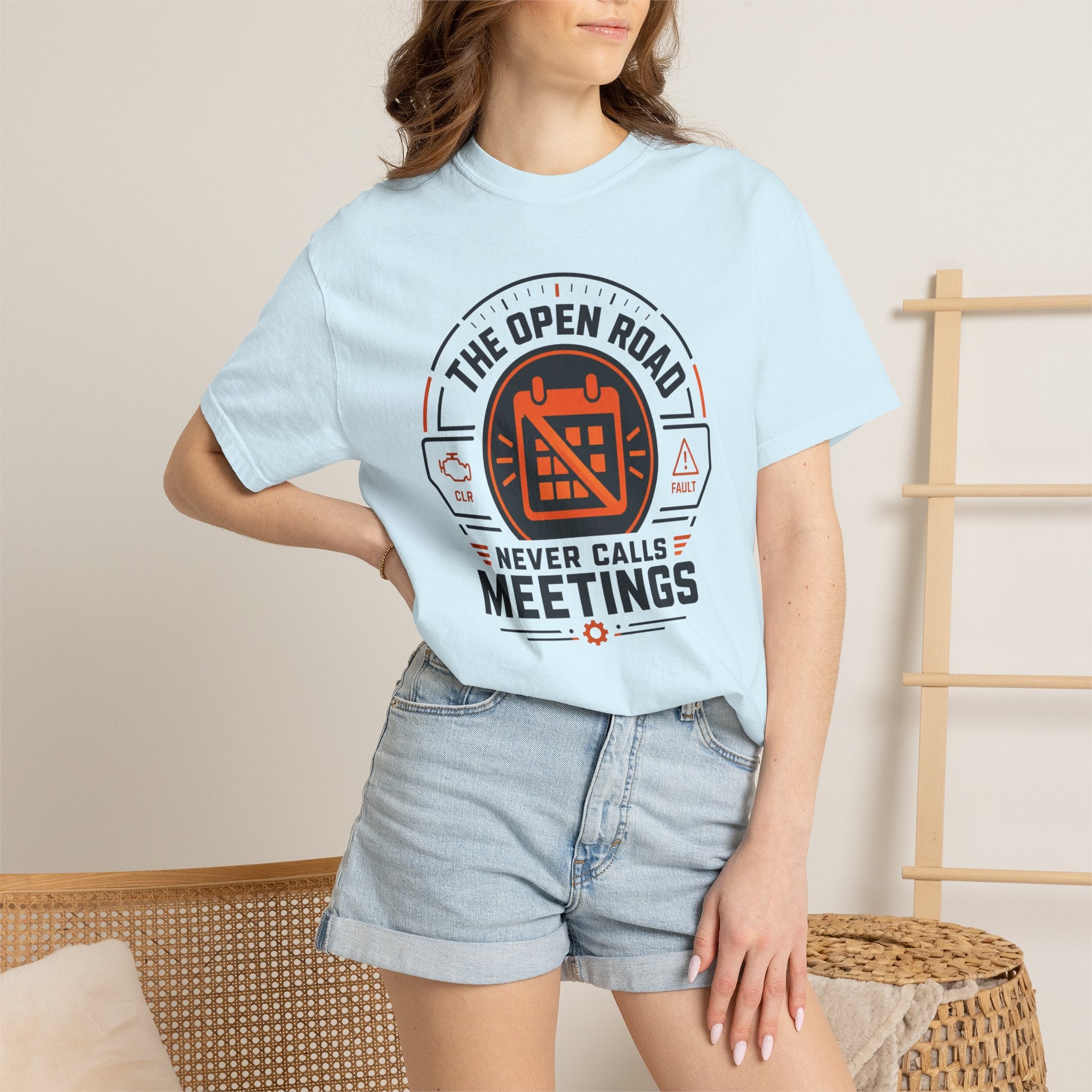 The Open Road Never Calls Meetings - T-Shirt