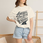 America Looks Better Through A Windshield - T-Shirt
