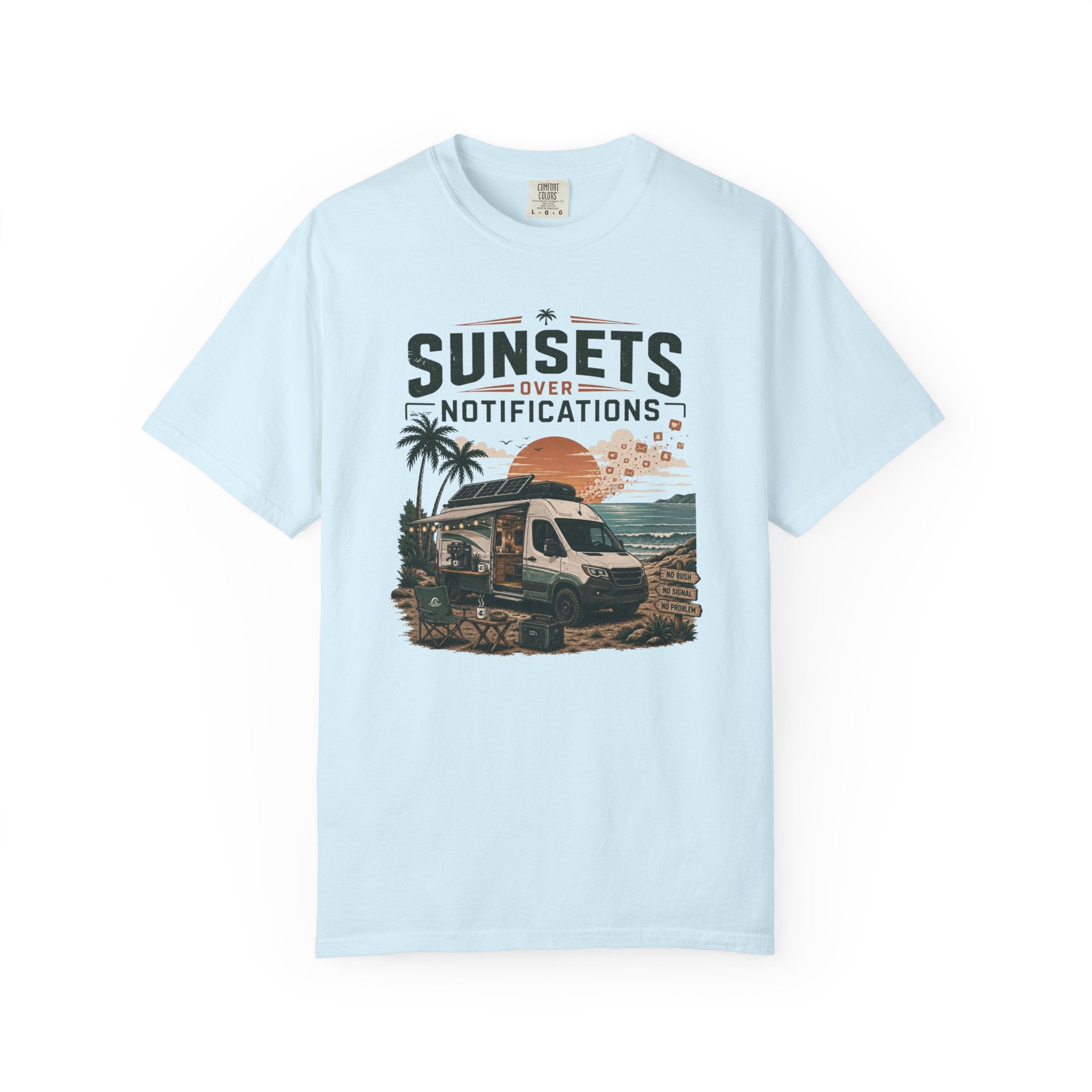 Sunsets Over Notifications - T-Shirt