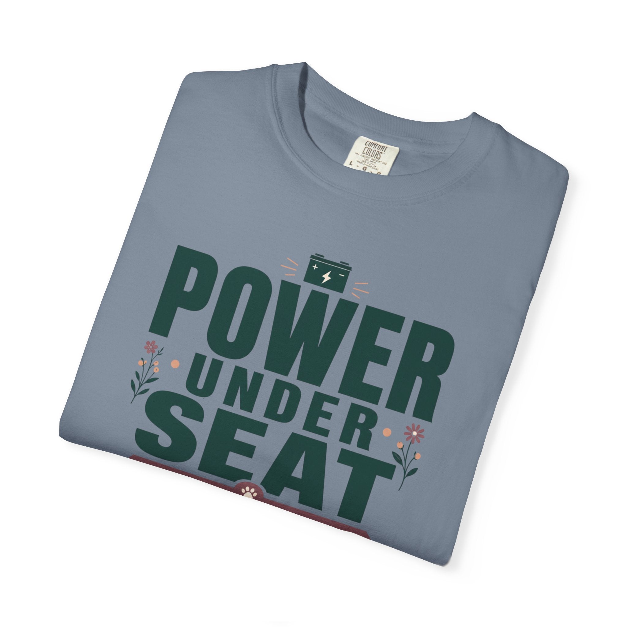 Power Under Seat Cat In Window - T-Shirt