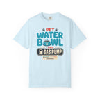 Pet Water Bowl Then Gas Pump - T-Shirt