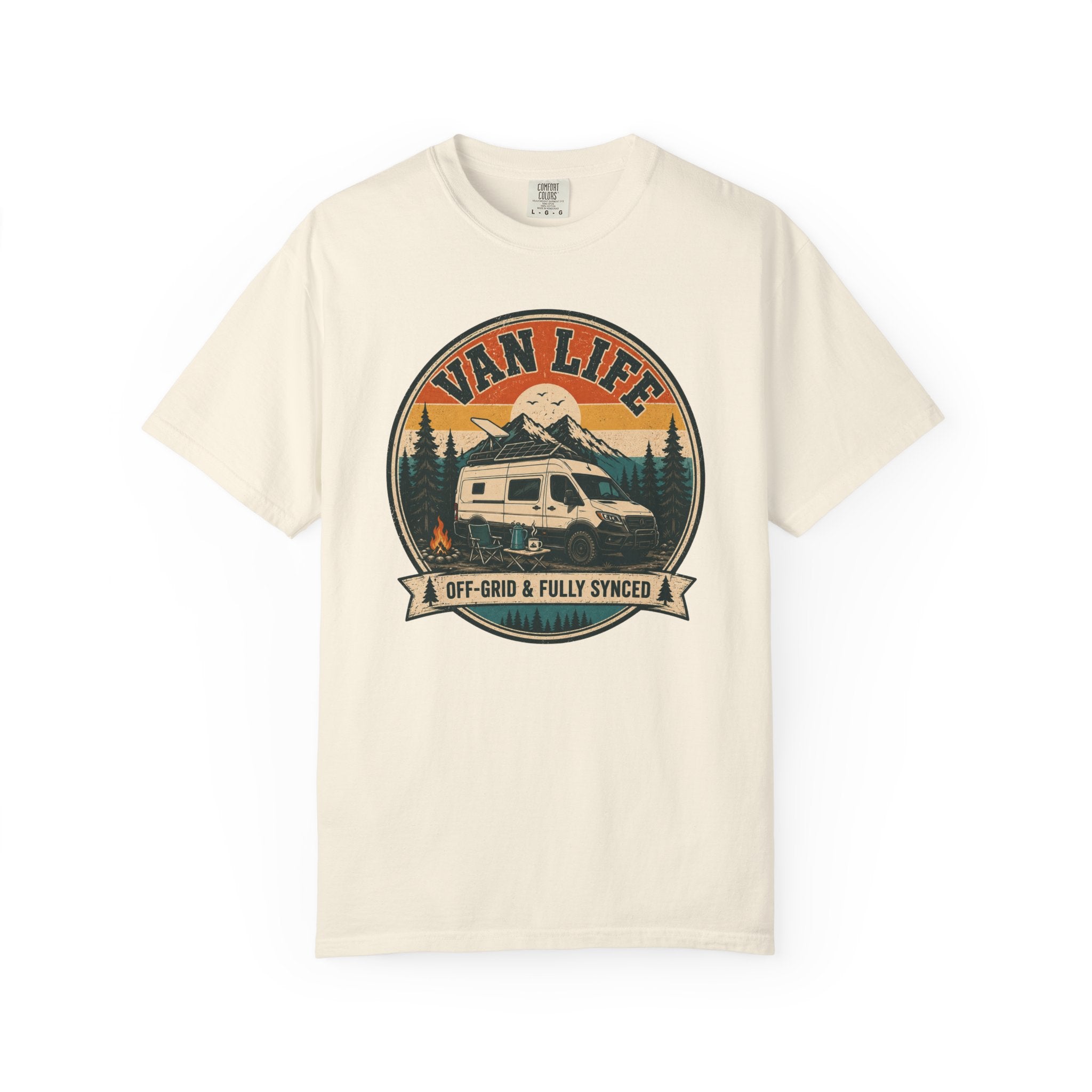 Van Life Offgrid And Fully Synced - T-Shirt