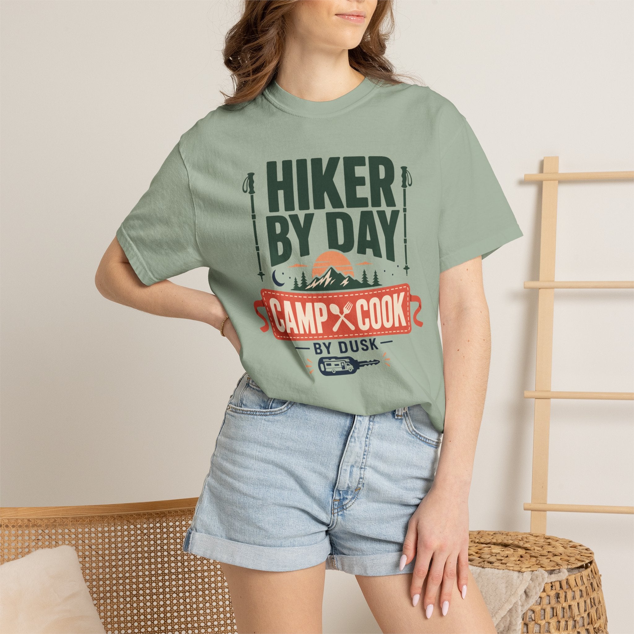 Hiker By Day Camp Cook By Dusk - T-Shirt