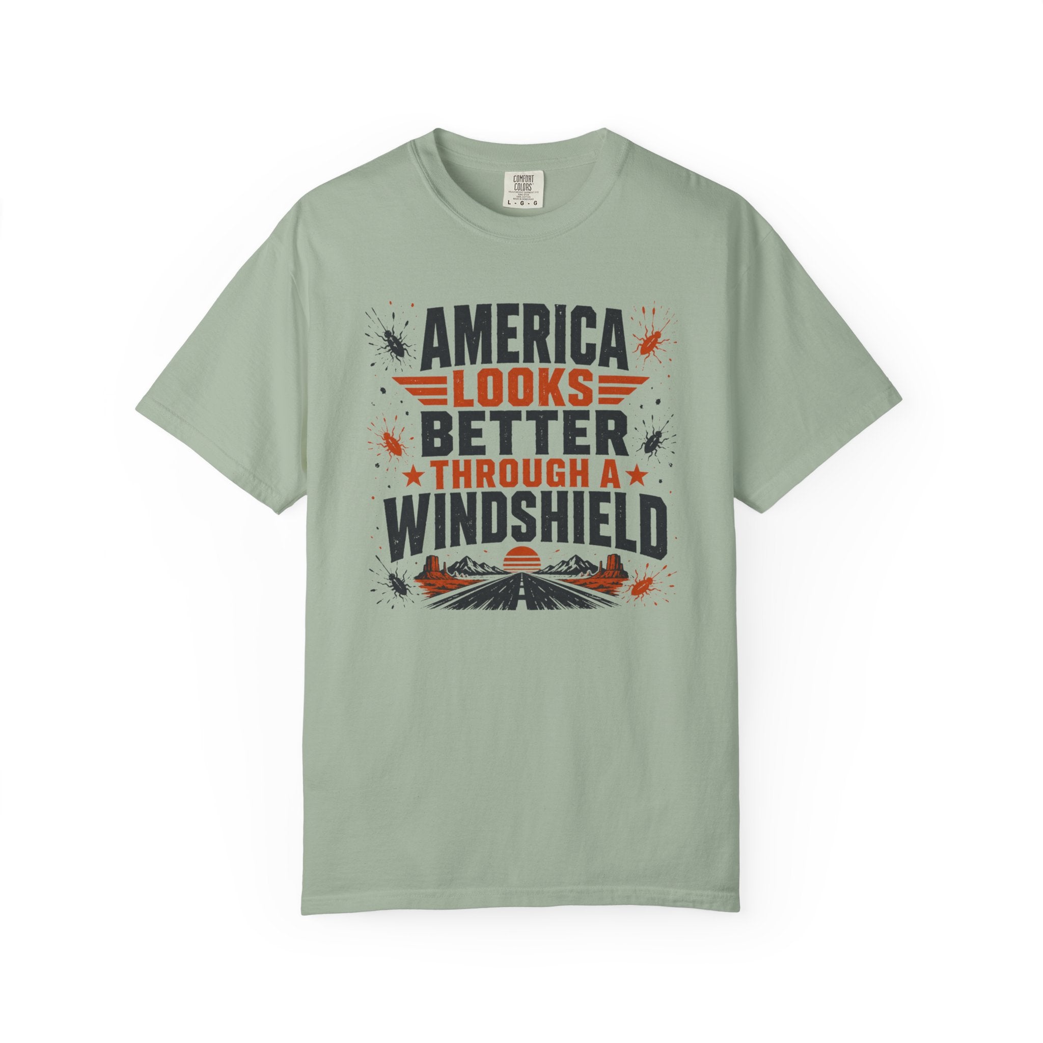 America Looks Better Through A Windshield - T-Shirt