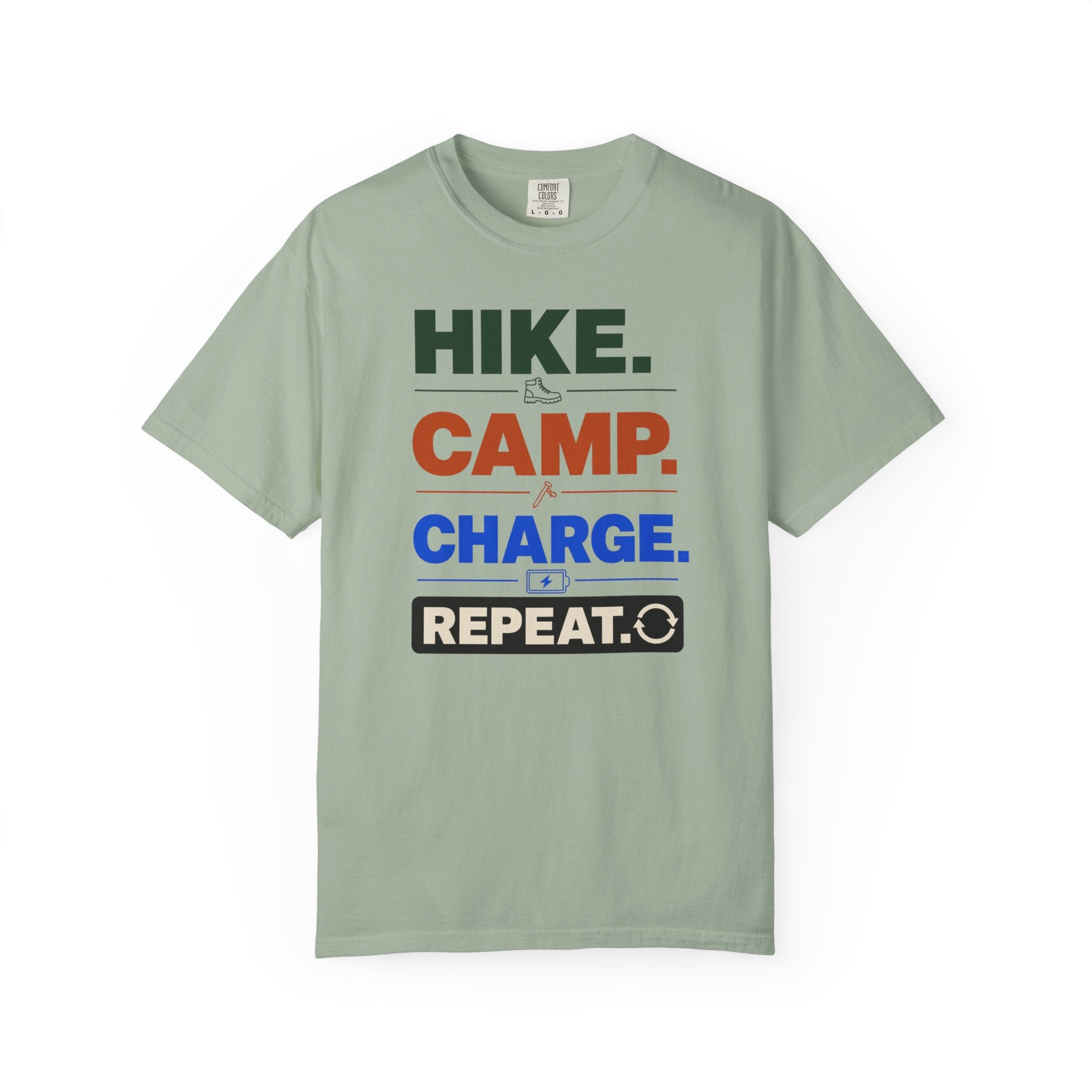 Hike Camp Charge Repeat - T-Shirt