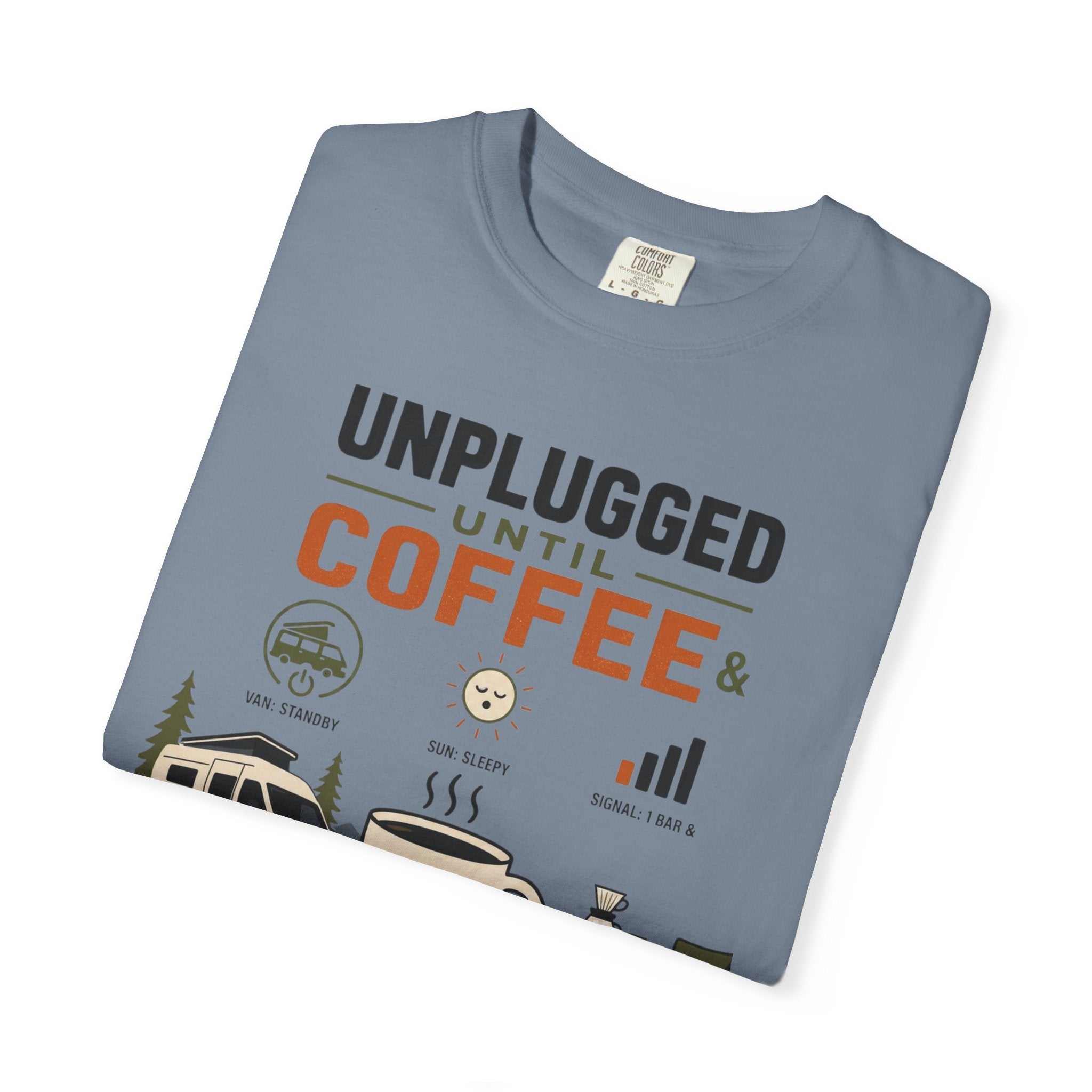 Unplugged Until Coffee - T-Shirt