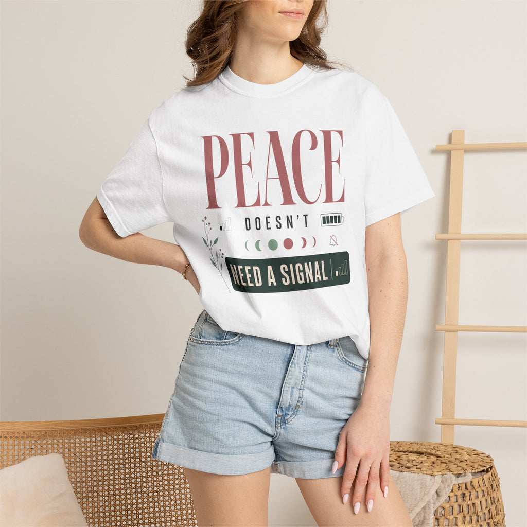 Peace Doesnt Need A Signal - T-Shirt