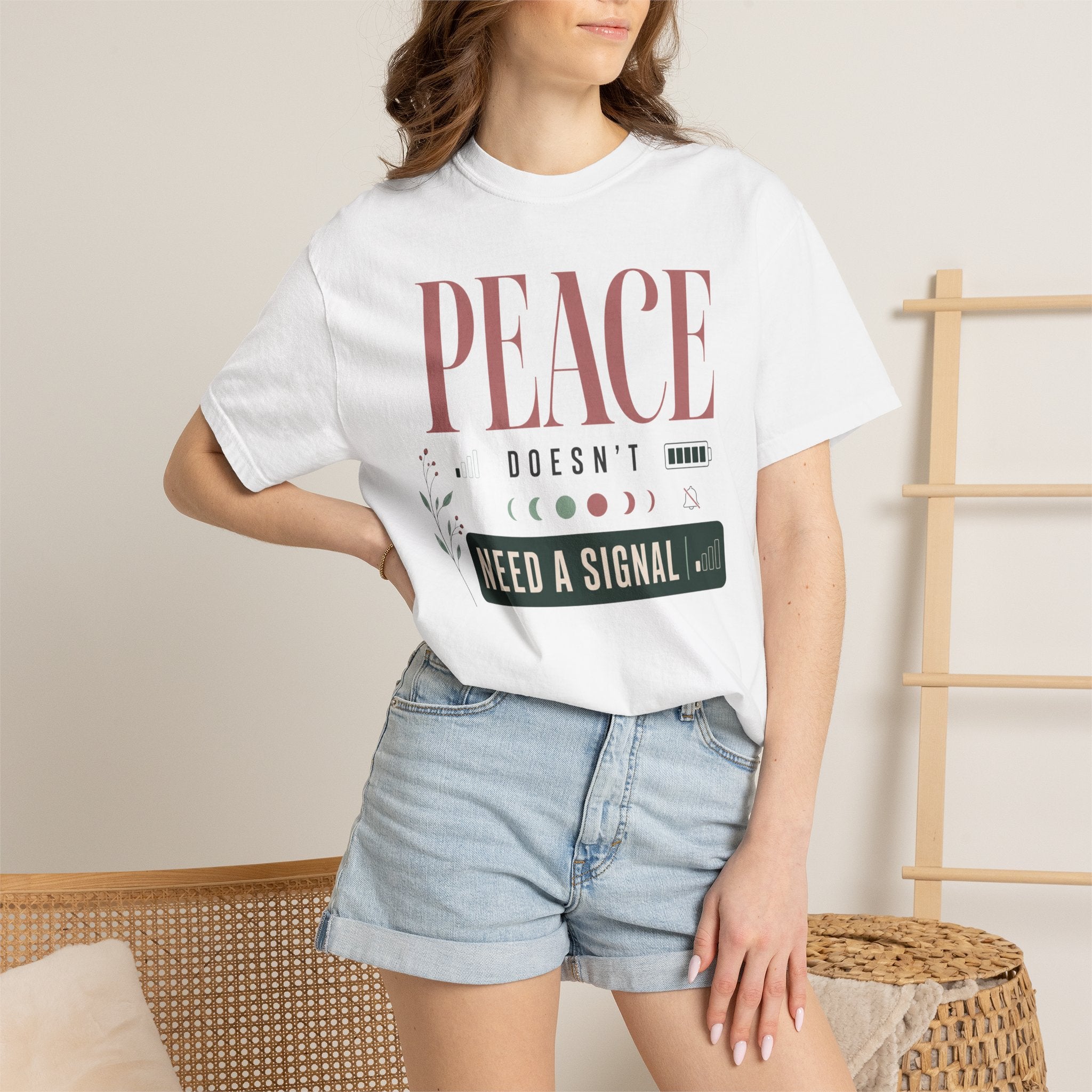 Peace Doesnt Need A Signal - T-Shirt