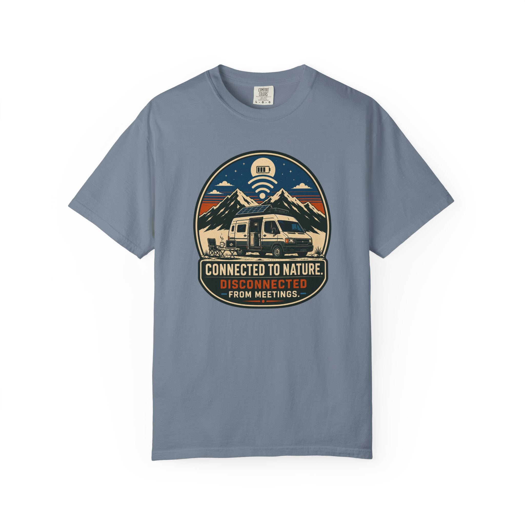 Connected To Nature Disconnected From Meetings - T-Shirt