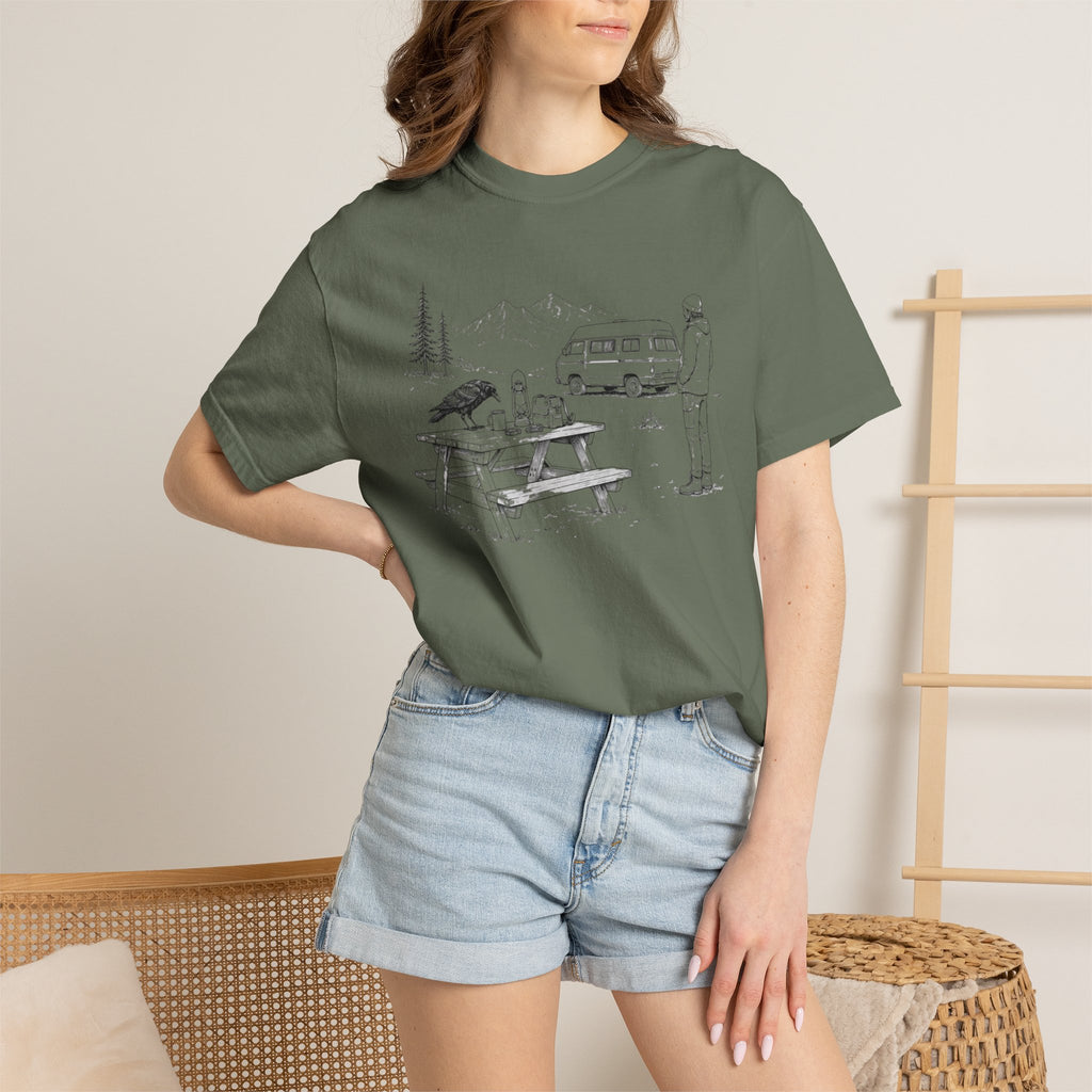 Camp Coffee Raven - T-Shirt