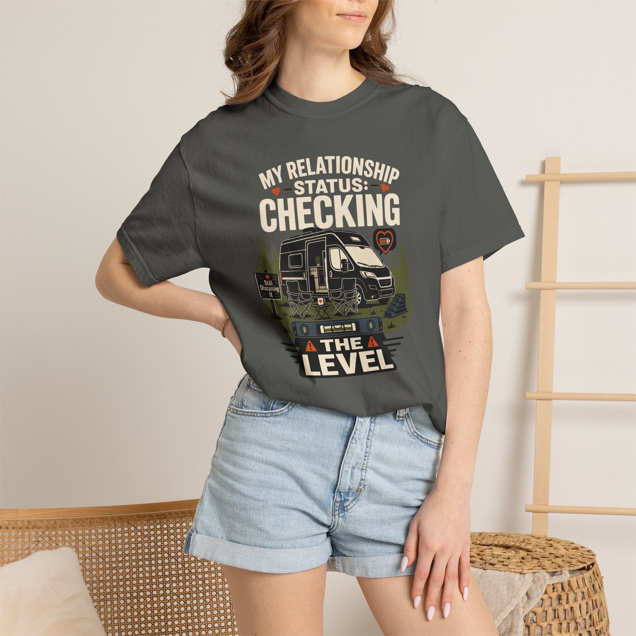 My Relationship Status Checking The Level - T-Shirt