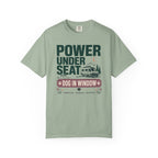 Power Under Seat Dog In Window - T-Shirt