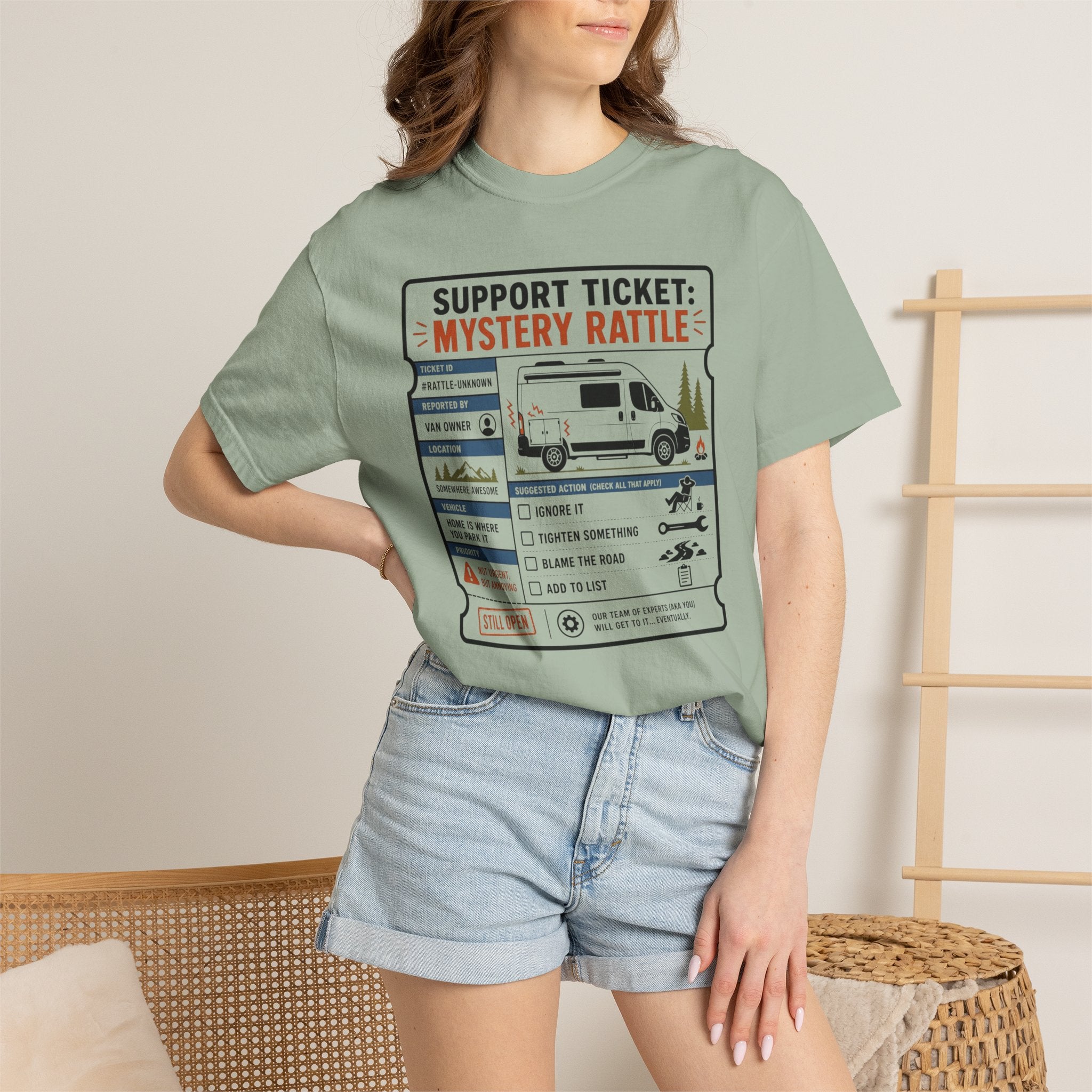 Support Ticket Mystery Rattle - T-Shirt