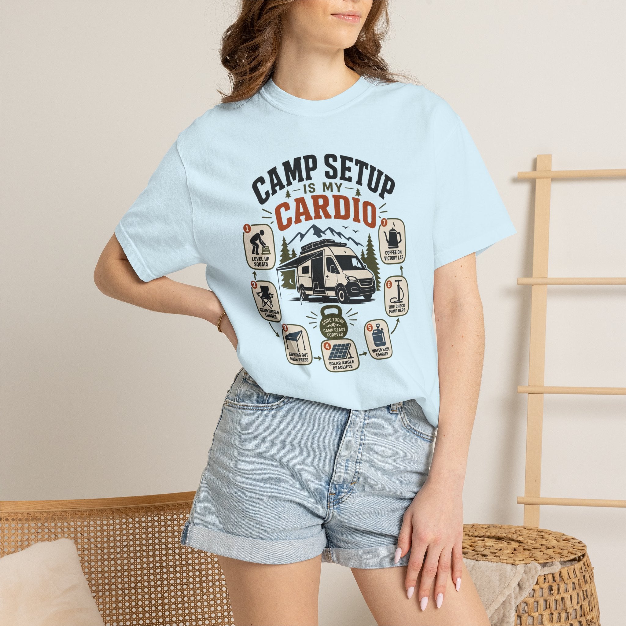 Camp Setup Is My Cardio - T-Shirt