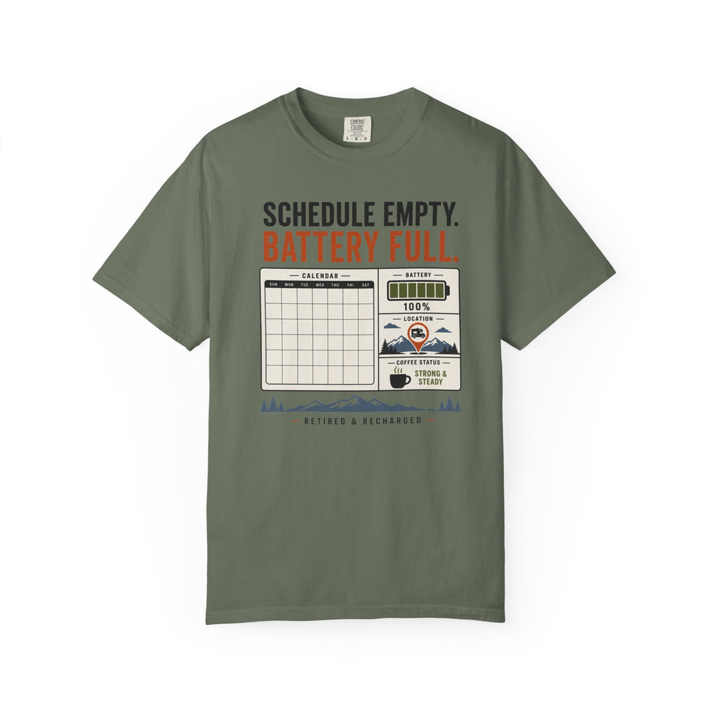 Schedule Empty Battery Full - T-Shirt