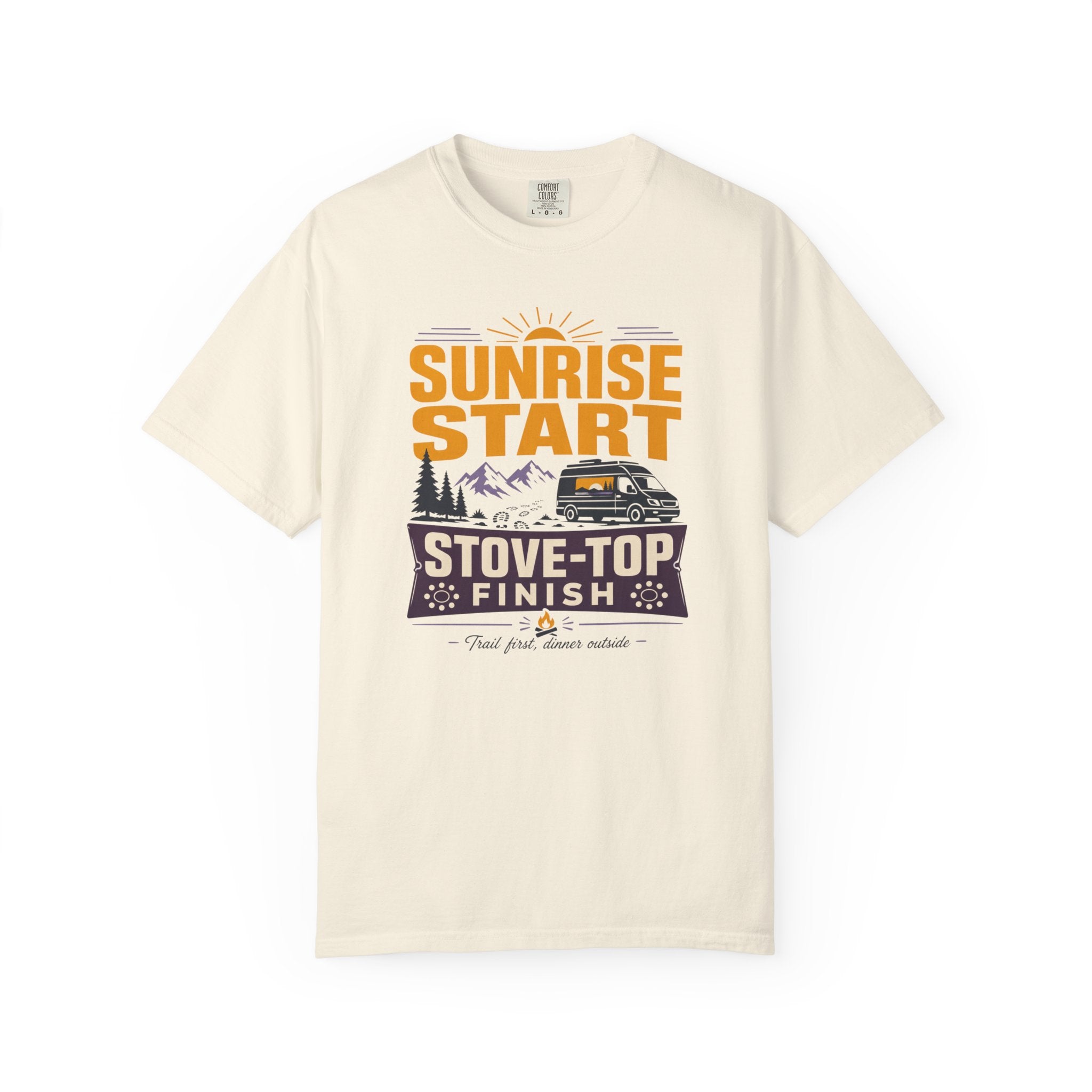 Sunrise Start Stove Top Finish - T-Shirt