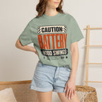 Caution Battery Mood Swings - T-Shirt