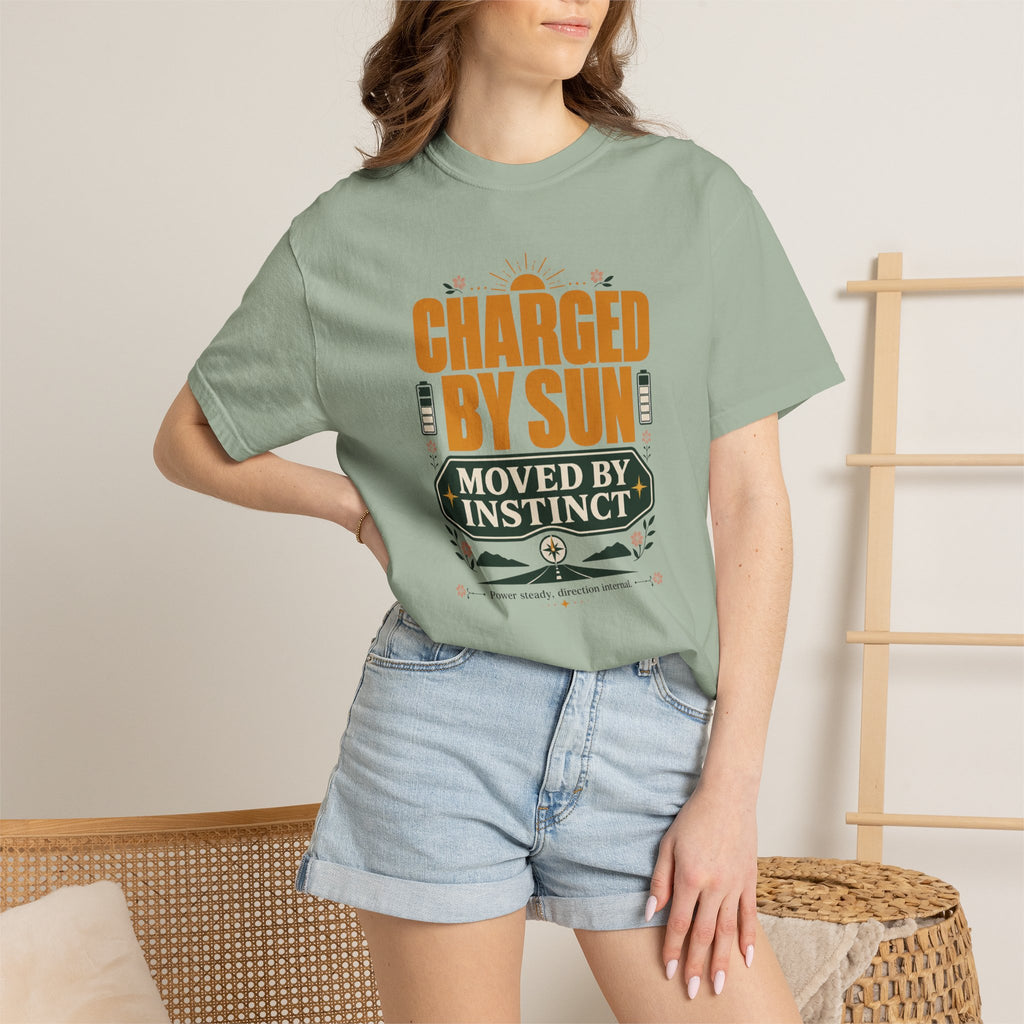 Charged By Sun Moved By Instinct - T-Shirt