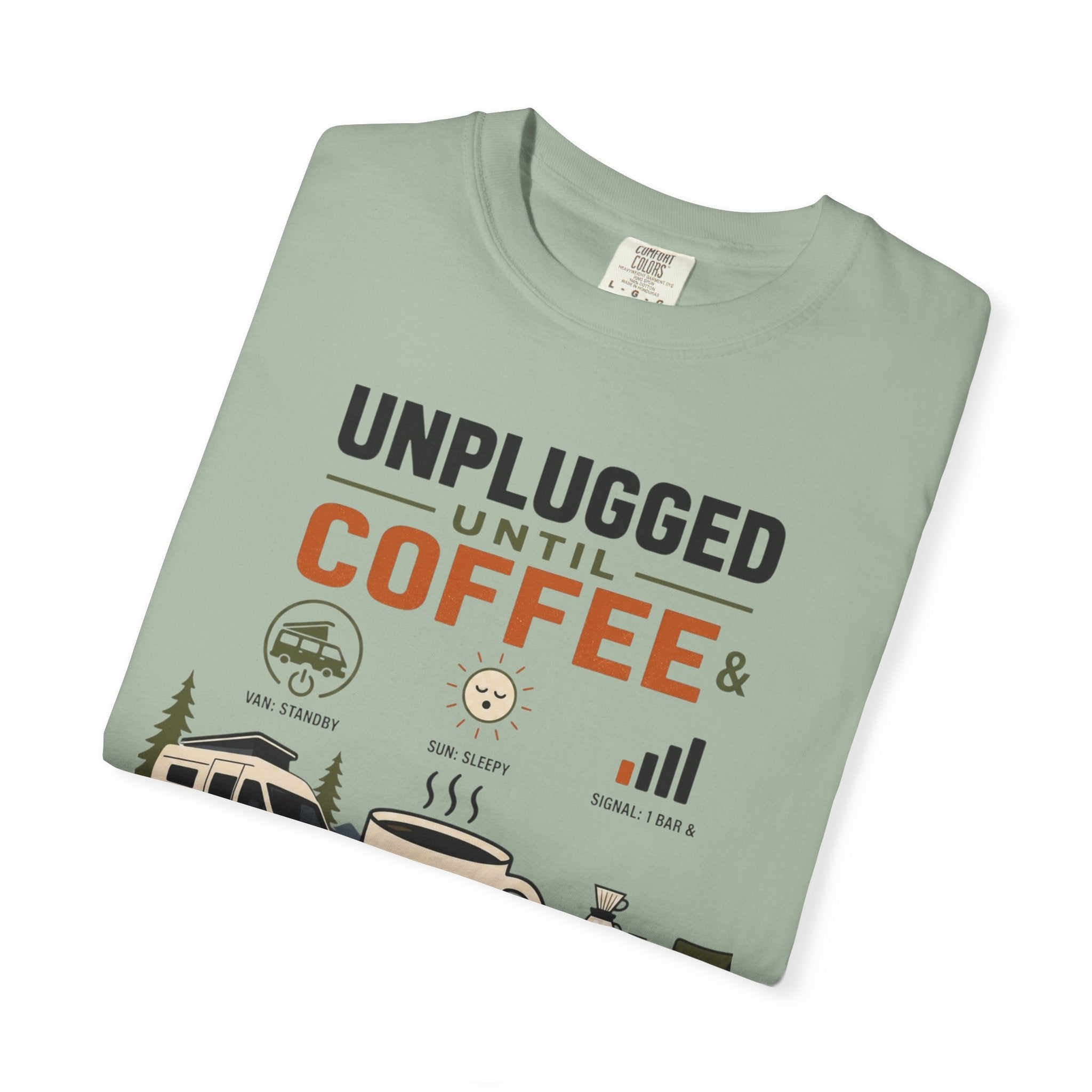 Unplugged Until Coffee - T-Shirt