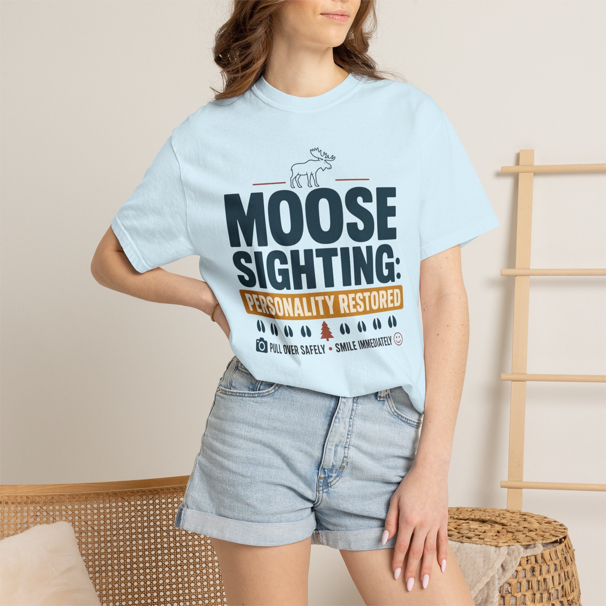Moose Sighting Personality Restored - T-Shirt