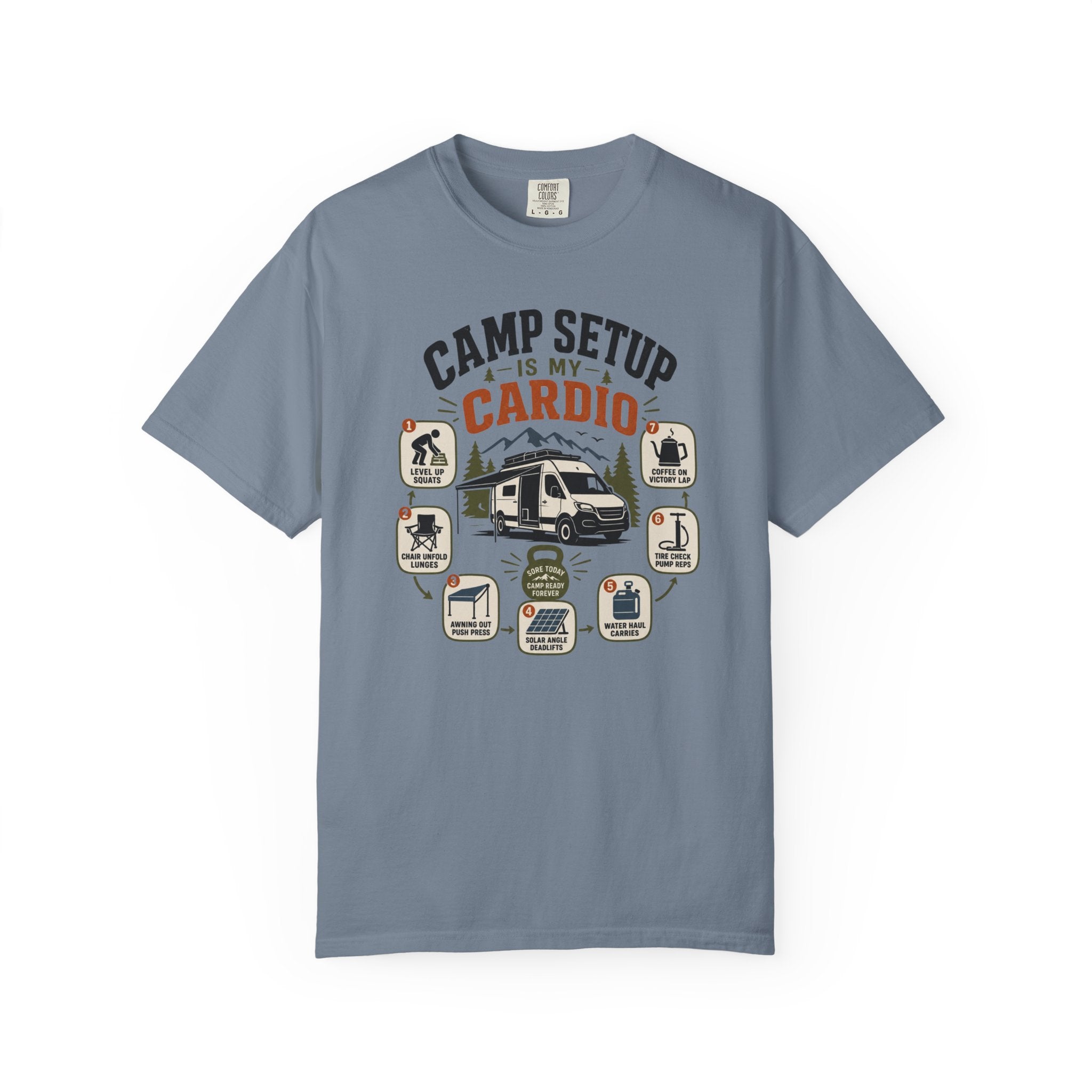 Camp Setup Is My Cardio - T-Shirt