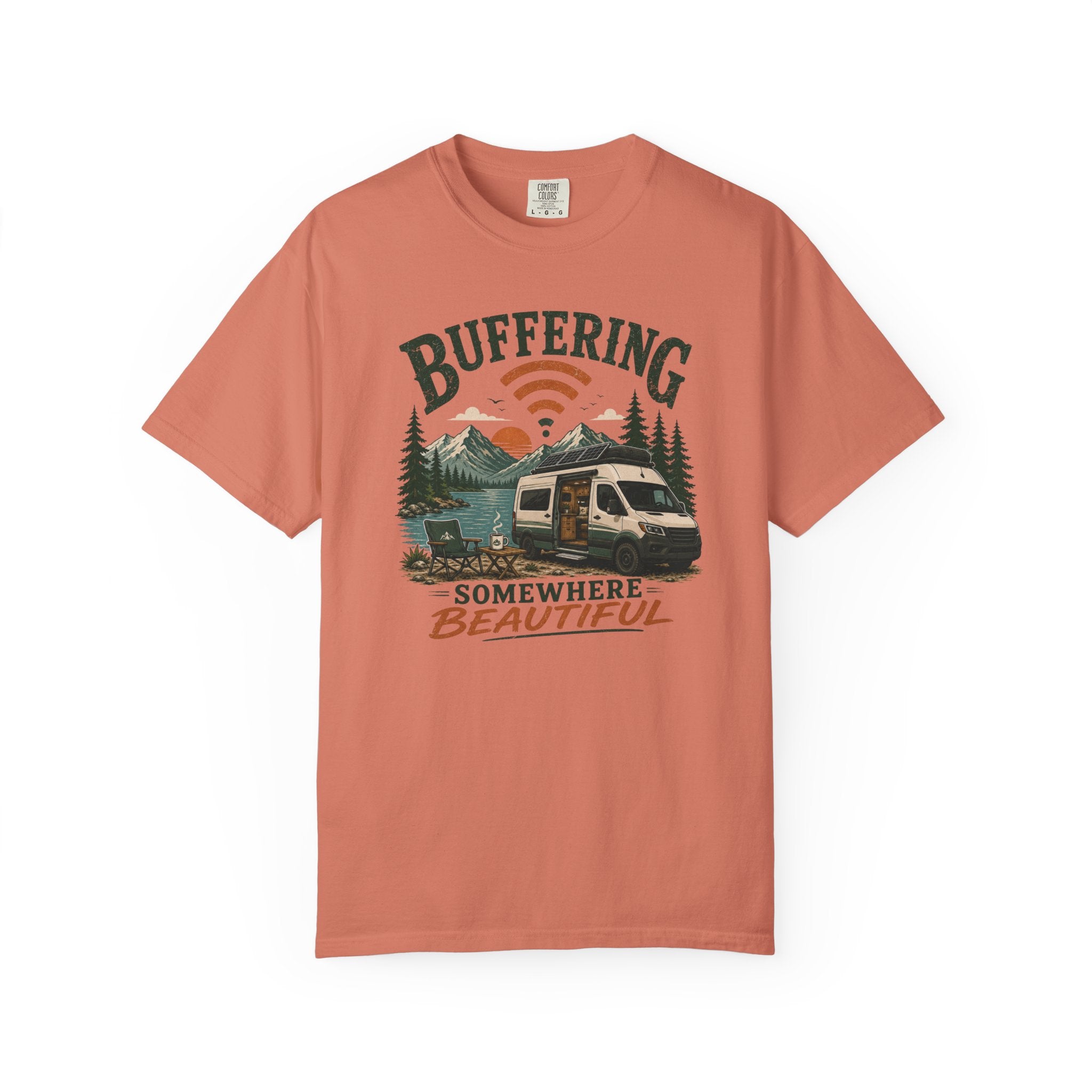 Buffering Somewhere Beautiful - T-Shirt