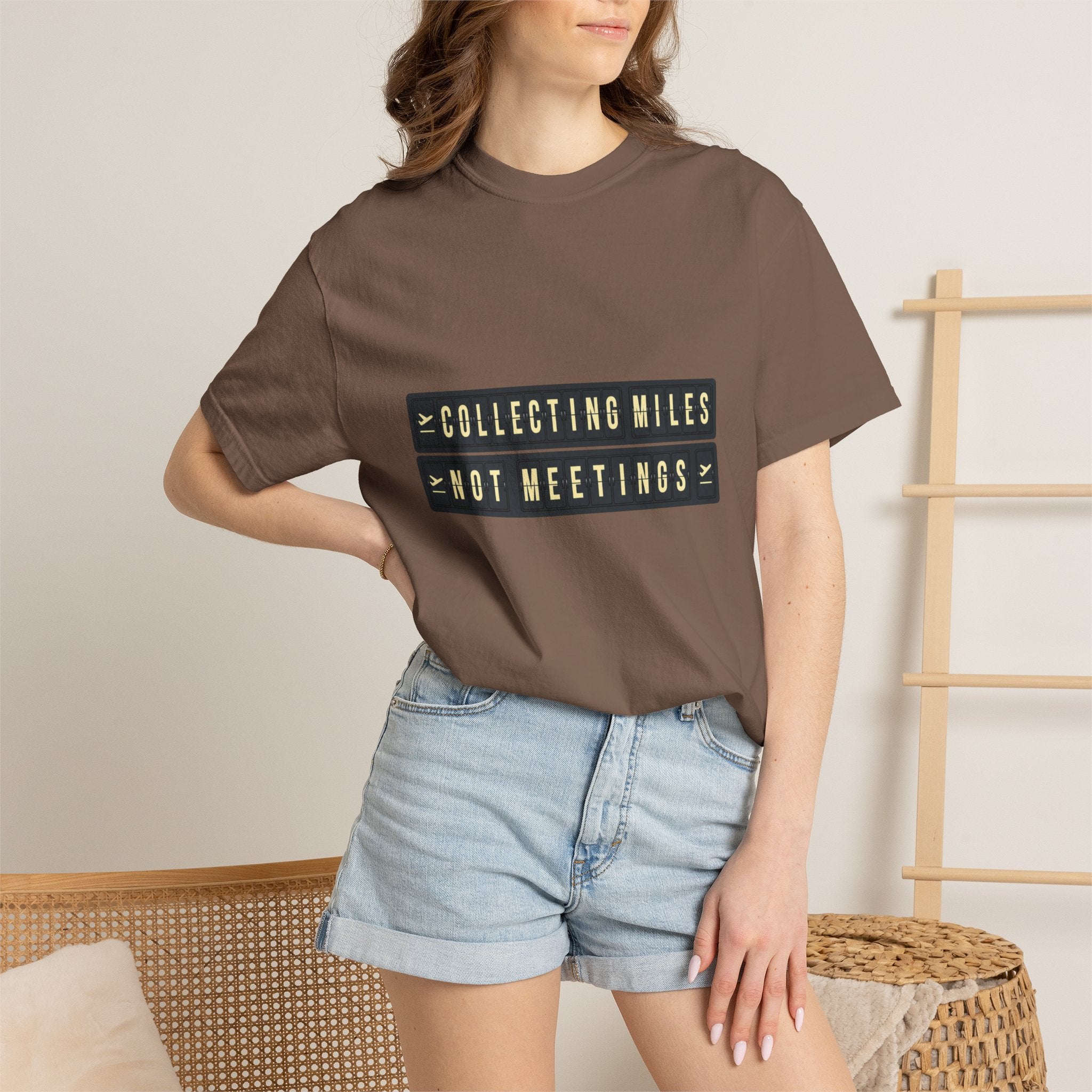 Collecting Miles Not Meetings - T-Shirt