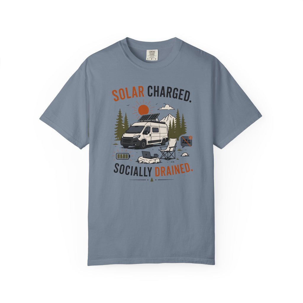 Solar Charged Socially Drained - T-Shirt