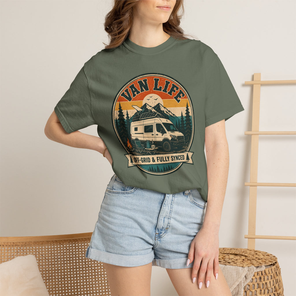 Van Life Offgrid And Fully Synced - T-Shirt