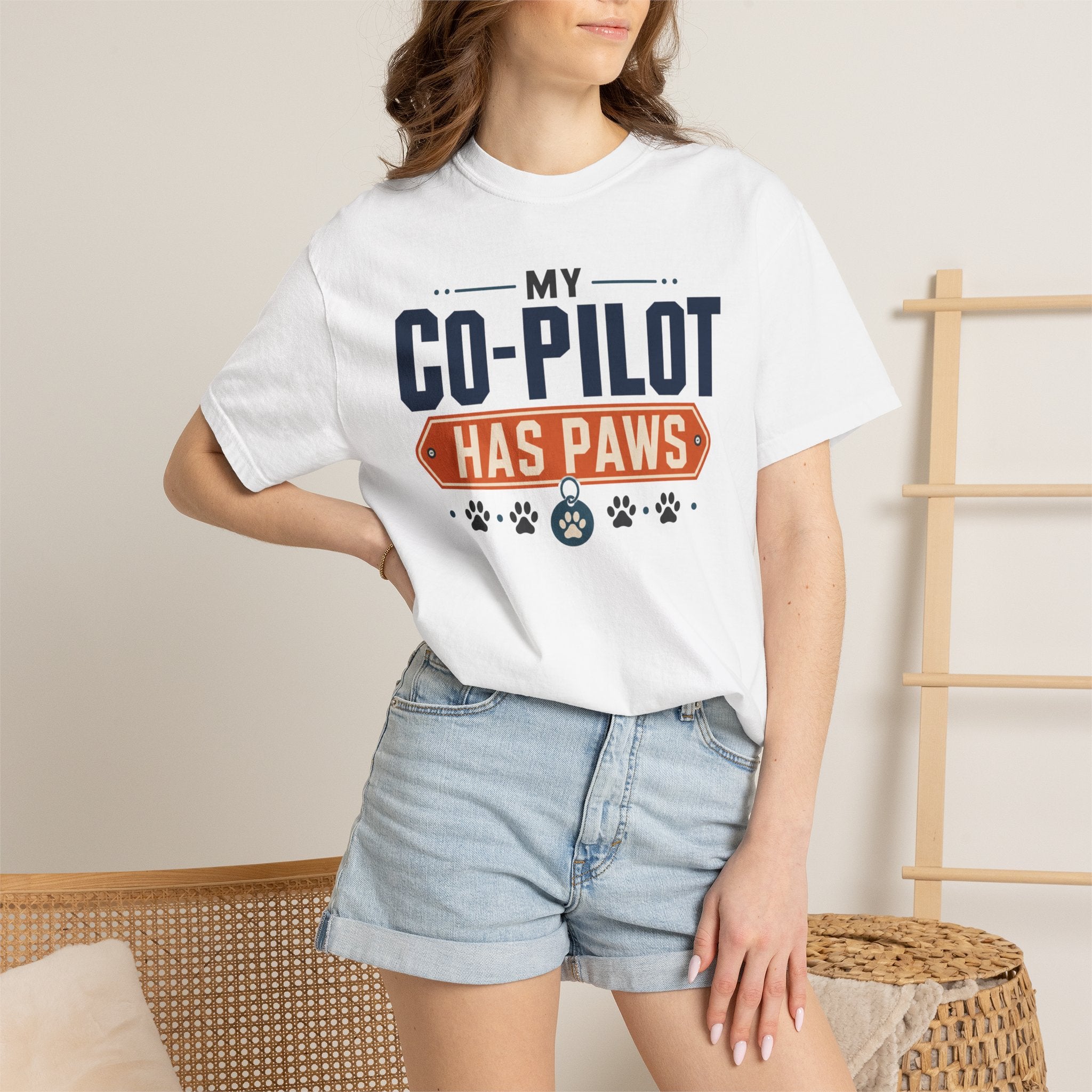 My Co Pilot Has Paws - T-Shirt