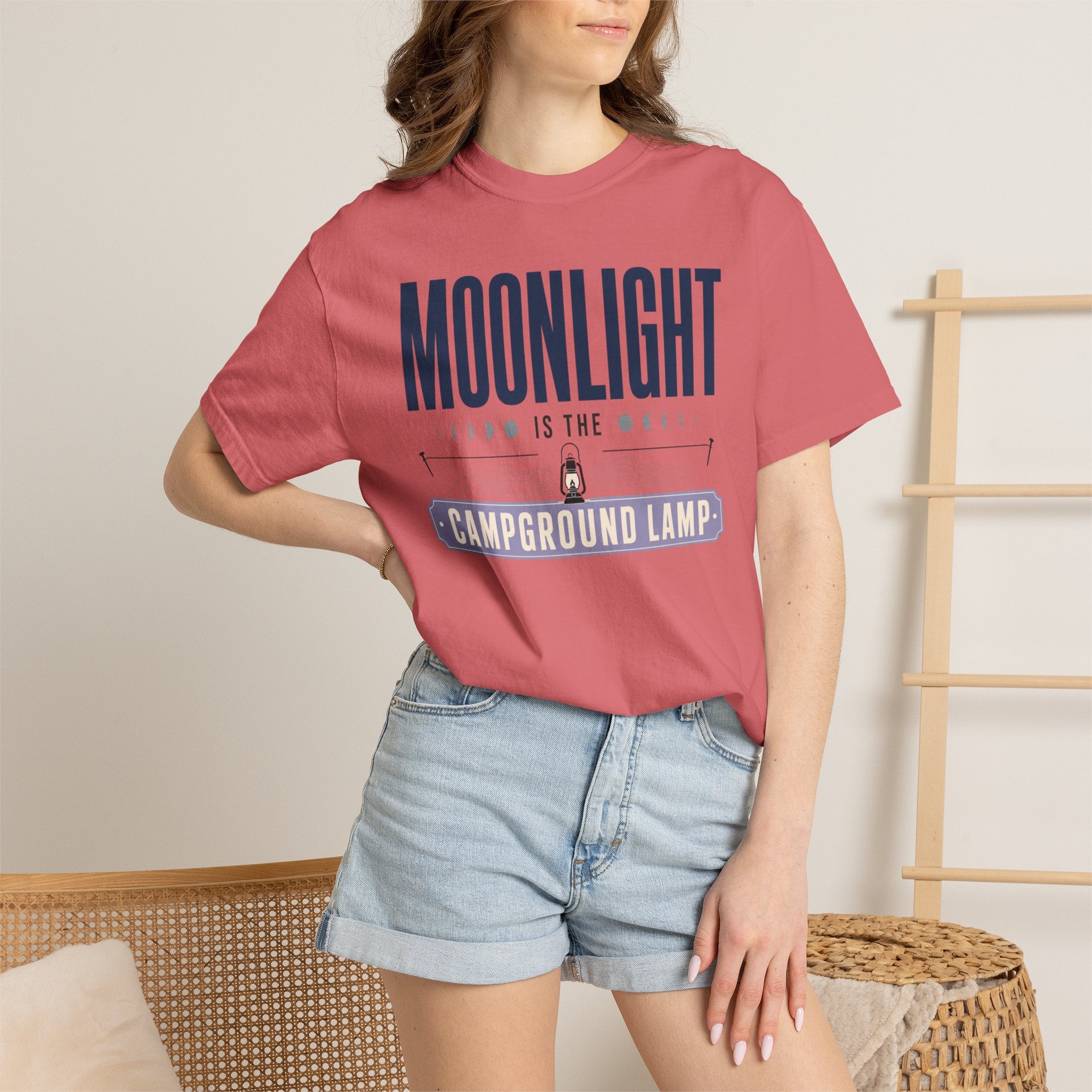 Moonlight Is The Campground Lamp - T-Shirt