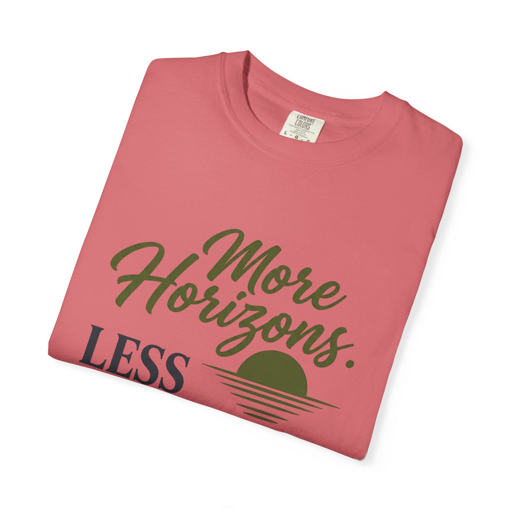More Horizons Less Headlines - T-Shirt