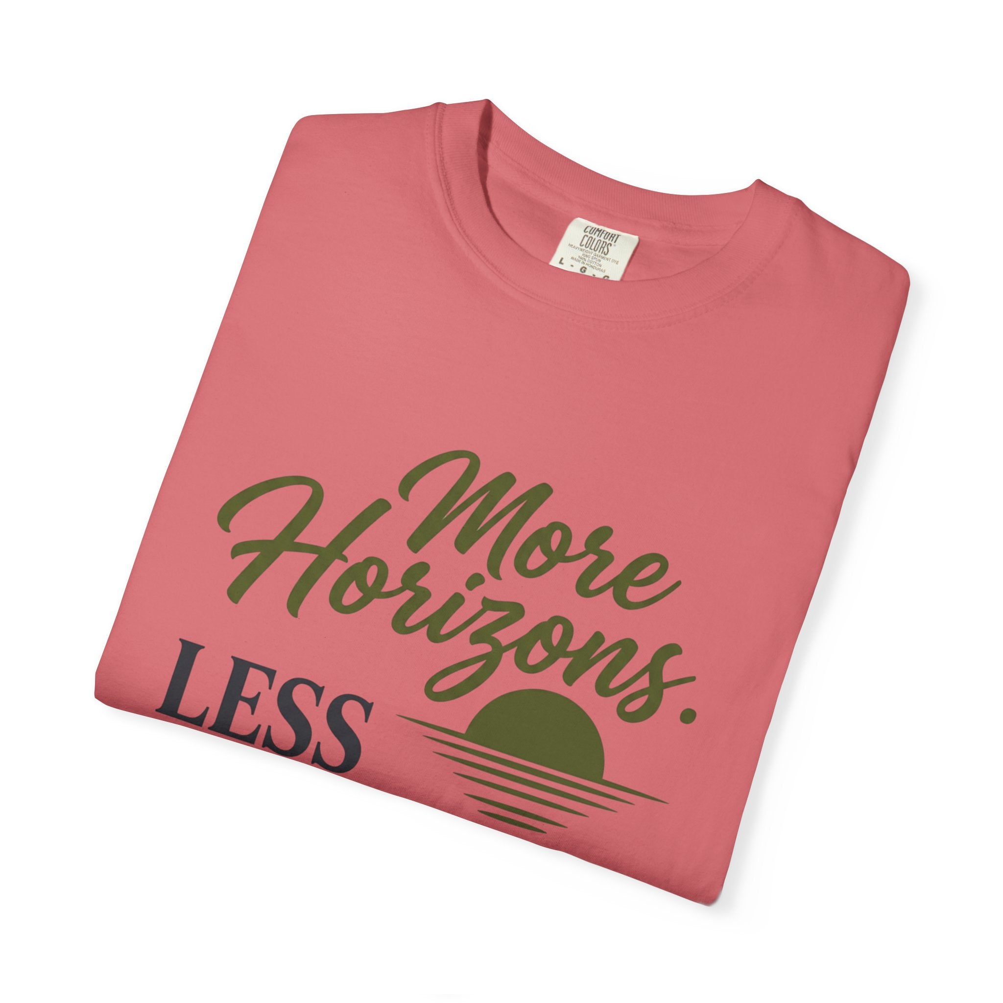 More Horizons Less Headlines - T-Shirt