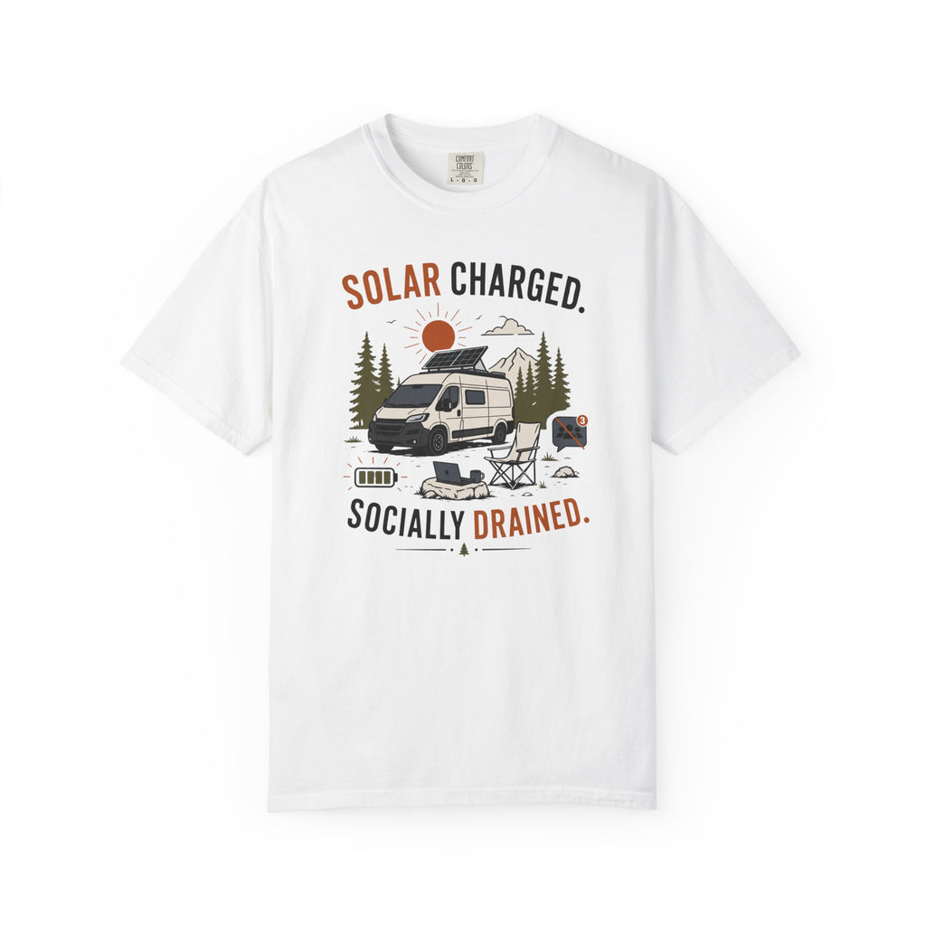 Solar Charged Socially Drained - T-Shirt