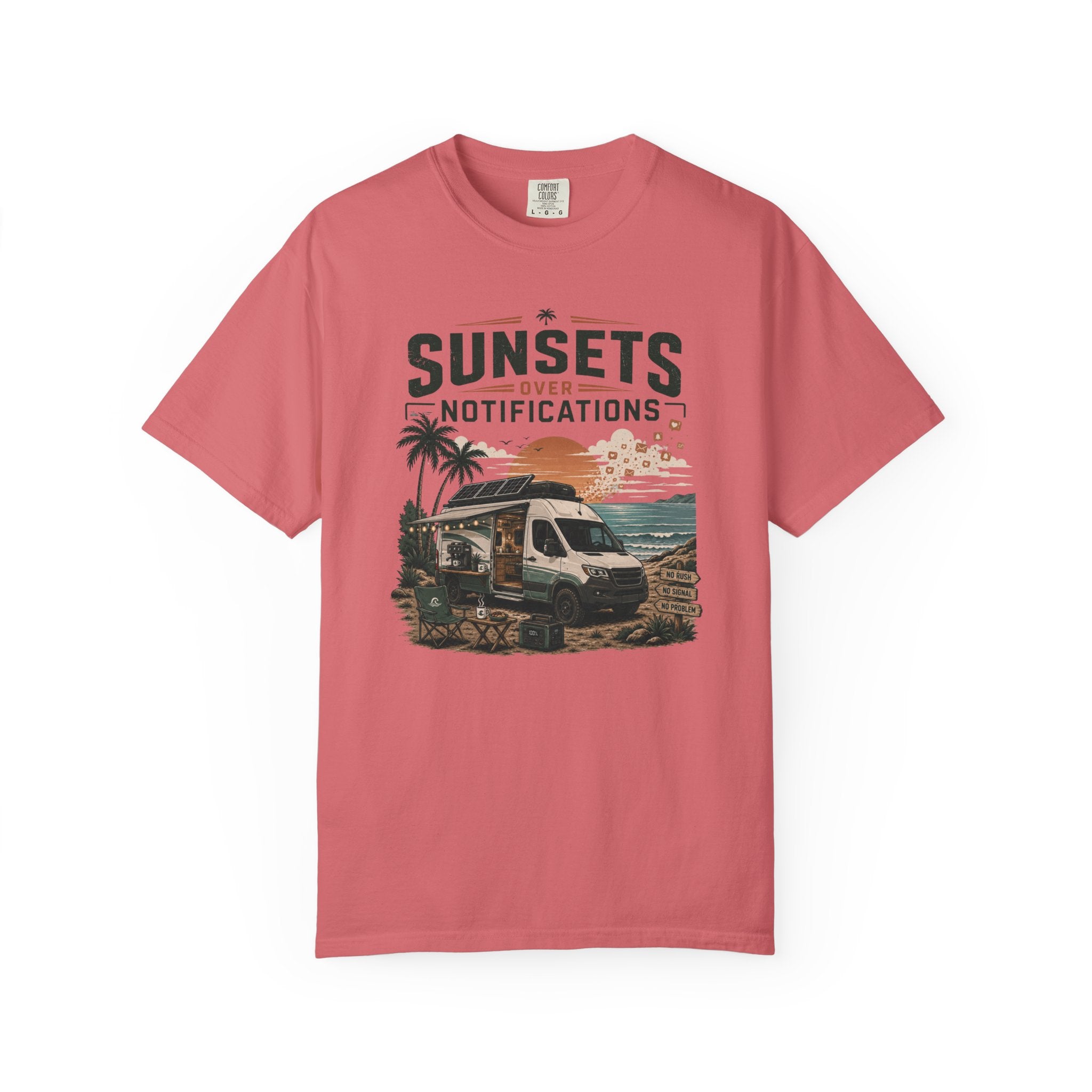 Sunsets Over Notifications - T-Shirt