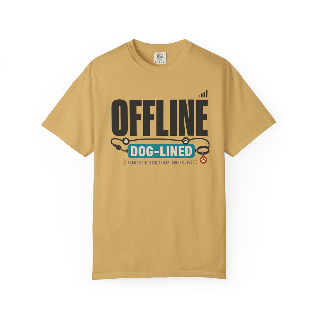 Offline But Dog Lined - T-Shirt