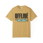 Offline But Dog Lined - T-Shirt