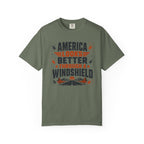 America Looks Better Through A Windshield - T-Shirt