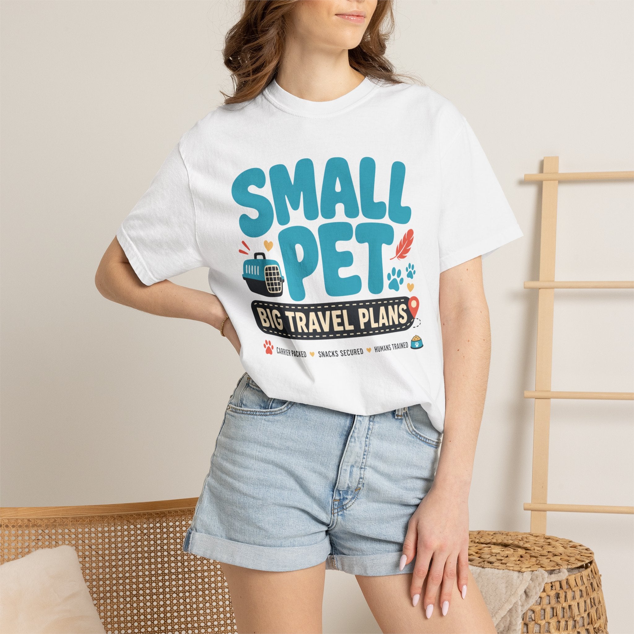 Small Pet Big Travel Plans - T-Shirt