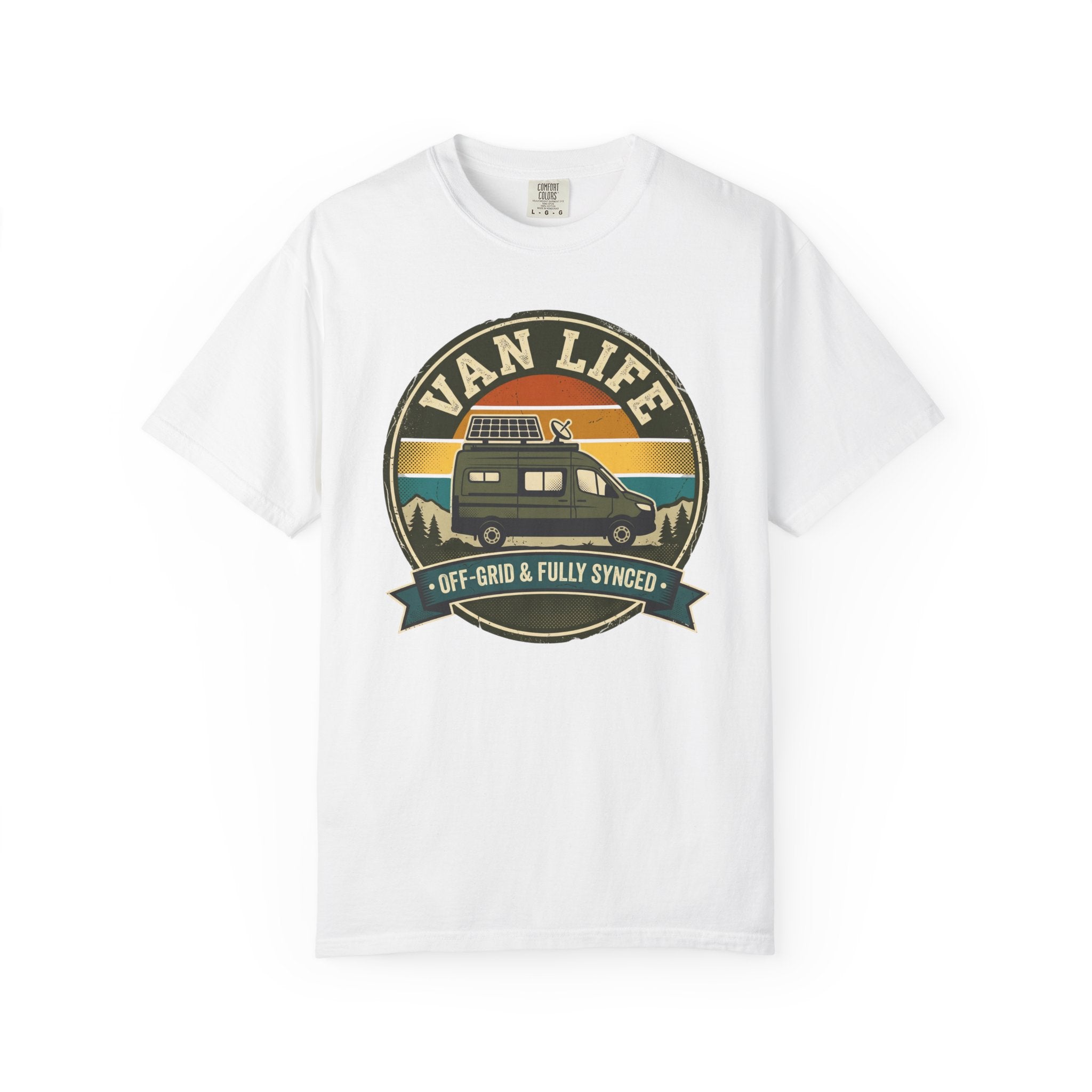Van Life Offgrid And Fully Synced - T-Shirt