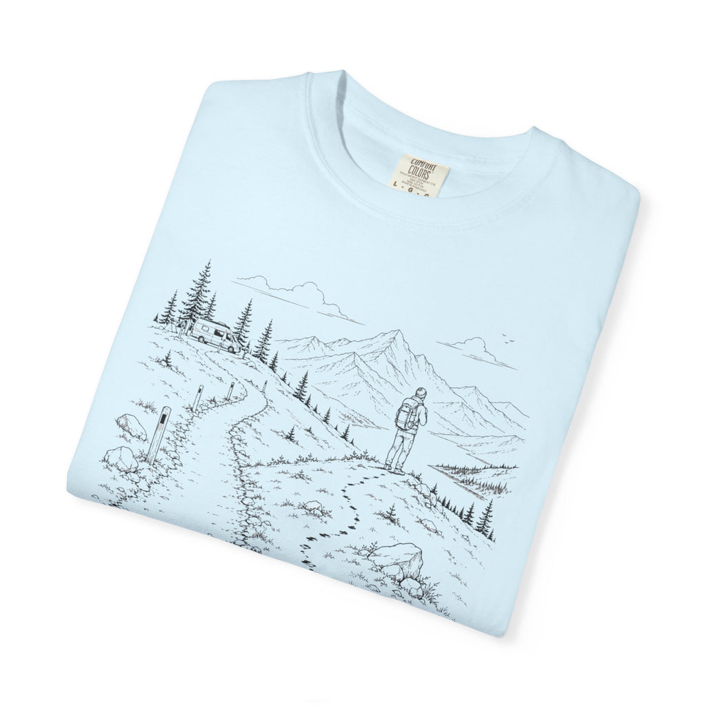 Van Parked Curiosity Kept Climbing - T-Shirt