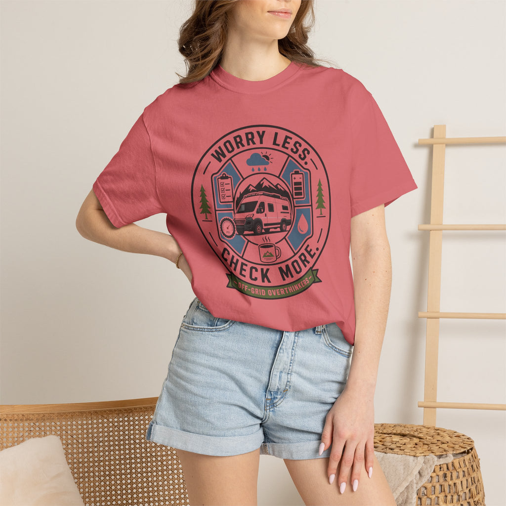 Worry Less Check More - T-Shirt