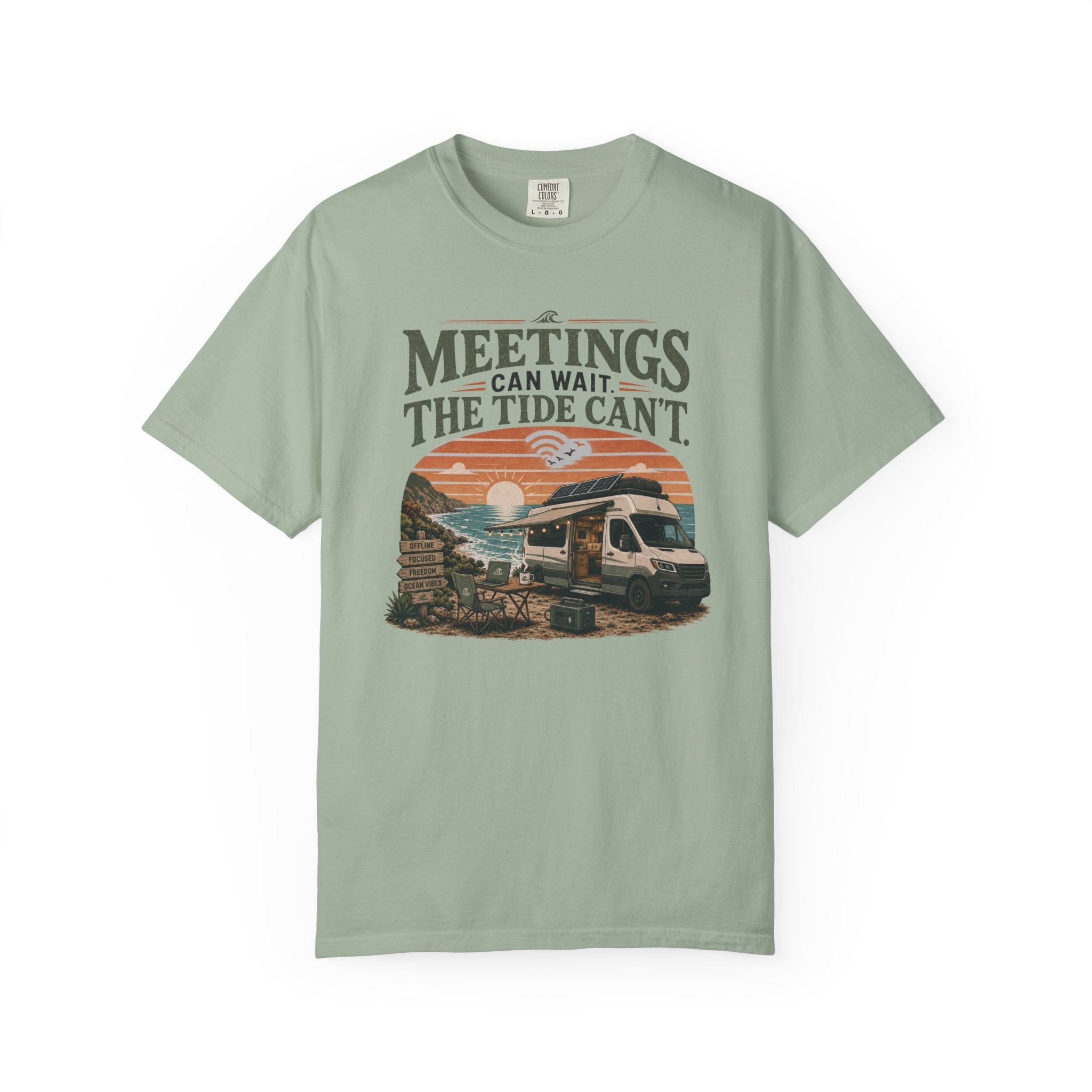 Meetings Can Wait The Tide Can't - T-Shirt