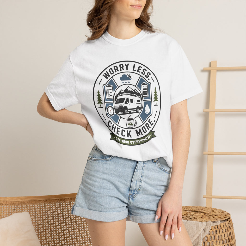 Worry Less Check More - T-Shirt
