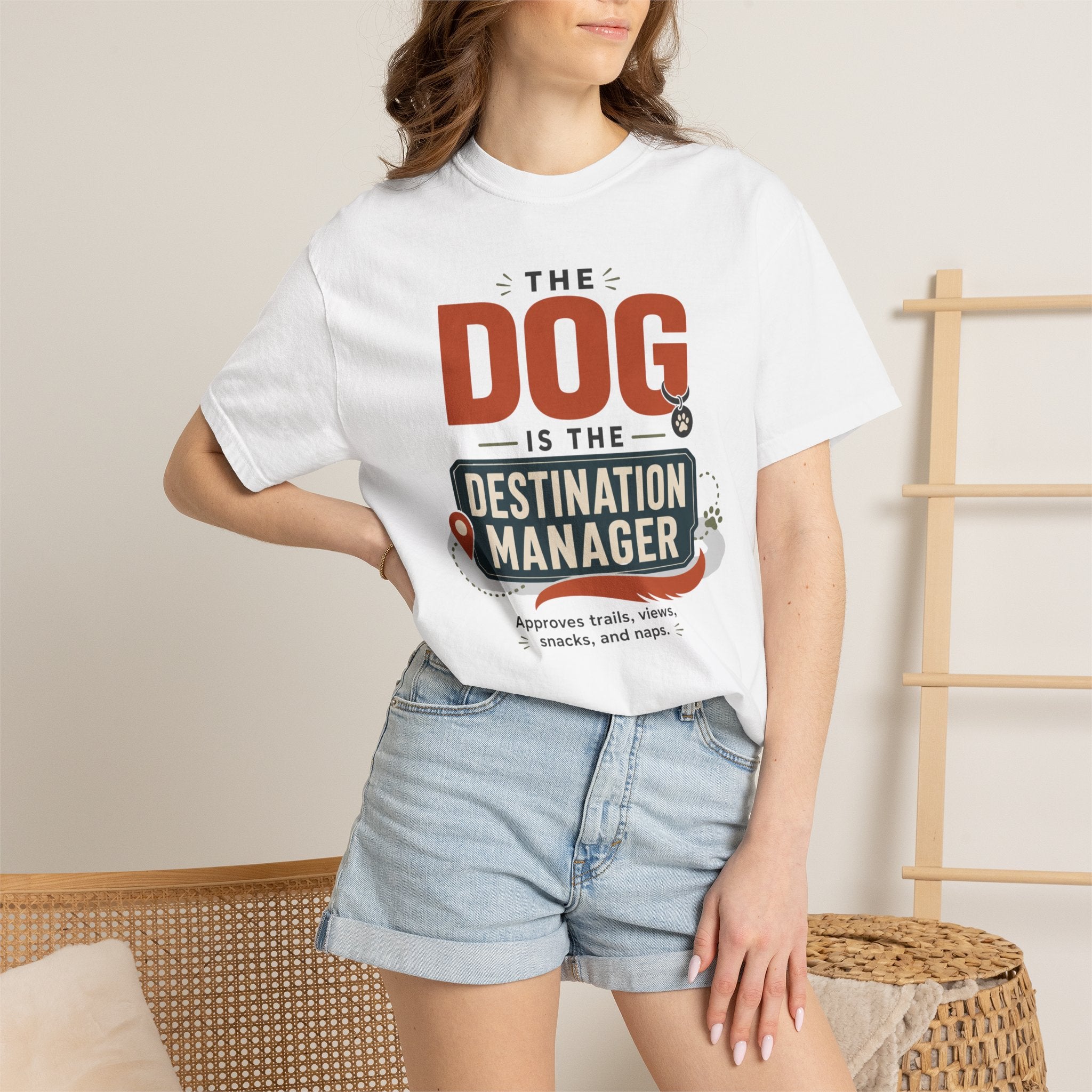 The Dog Is The Destination Manager - T-Shirt
